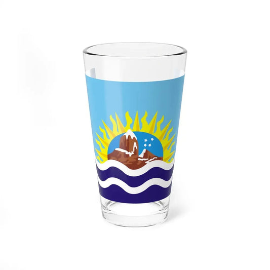 Flag of Santa Cruz Province Argentina - Pint Glass 16oz 16oz - Go Mug Yourself
