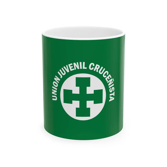 Flag of Santa Cruz Youth Union (Bolivia) White Coffee Mug 11oz - Go Mug Yourself