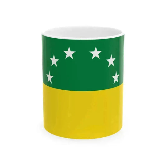 Flag of Santa Elena Ecuador (Ecuador) White Coffee Mug 11oz - Go Mug Yourself