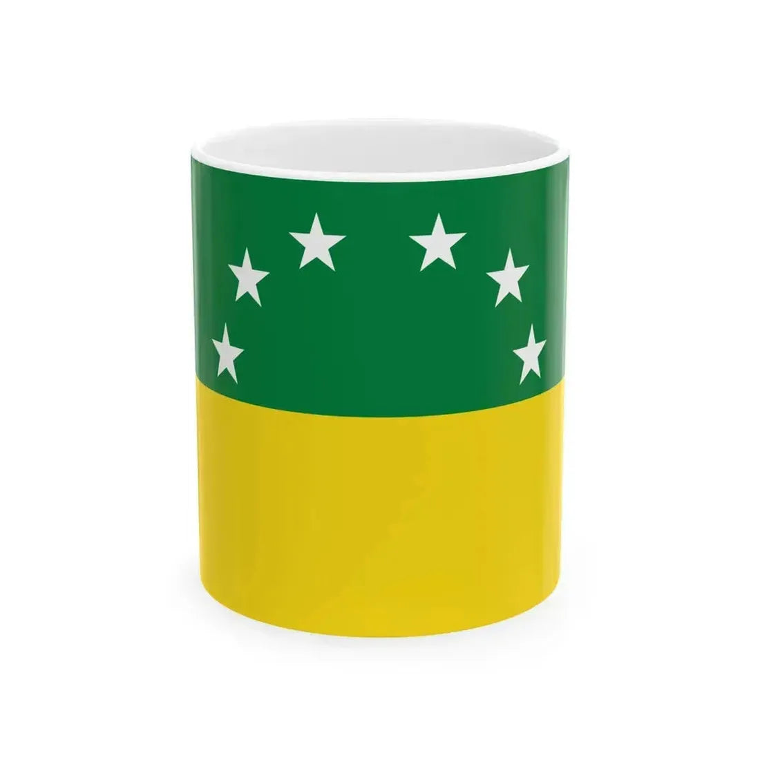 Flag of Santa Elena Ecuador (Ecuador) White Coffee Mug 11oz - Go Mug Yourself