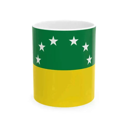 Flag of Santa Elena Ecuador (Ecuador) White Coffee Mug 11oz - Go Mug Yourself