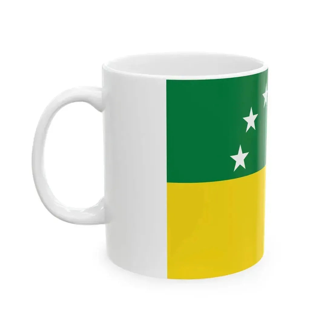Flag of Santa Elena Ecuador (Ecuador) White Coffee Mug - Go Mug Yourself
