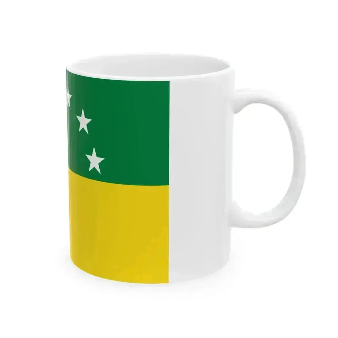 Flag of Santa Elena Ecuador (Ecuador) White Coffee Mug - Go Mug Yourself