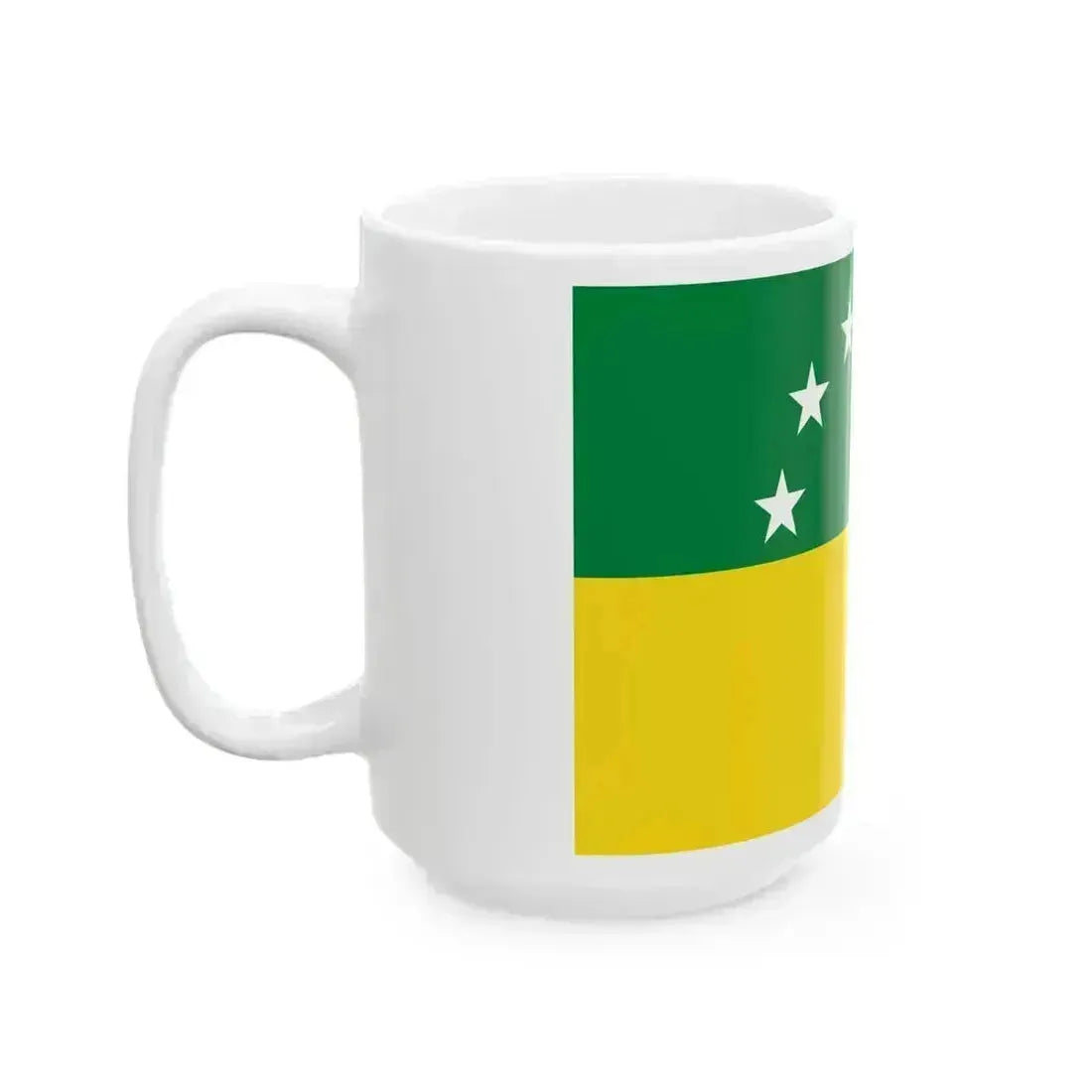 Flag of Santa Elena Ecuador (Ecuador) White Coffee Mug - Go Mug Yourself