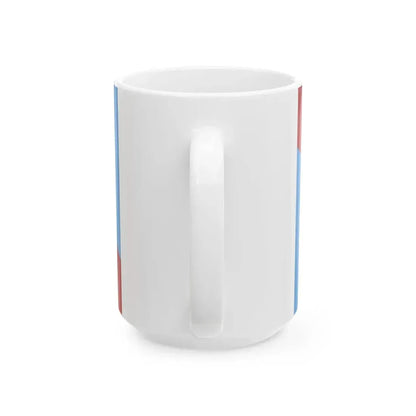 Flag of Santa Fe 1815-1821 (Argentina) White Coffee Mug - Go Mug Yourself