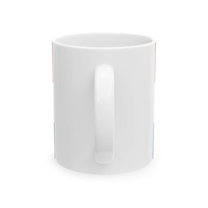 Flag of Santa Fe 1819 (Argentina) White Coffee Mug-Go Mug Yourself