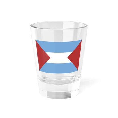 Flag of Santa Fe 1825 (Argentina) Shot Glass 1.5oz 1.5oz - Go Mug Yourself