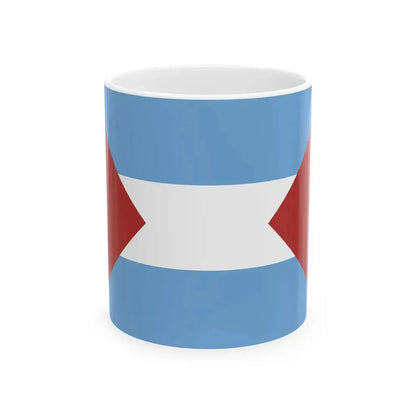 Flag of Santa Fe 1825 (Argentina) White Coffee Mug 11oz - Go Mug Yourself