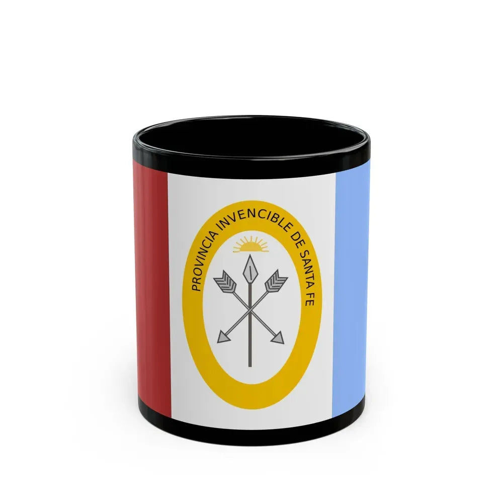 Flag of Santa Fe Province Argentina - Black Coffee Mug 11oz - Go Mug Yourself