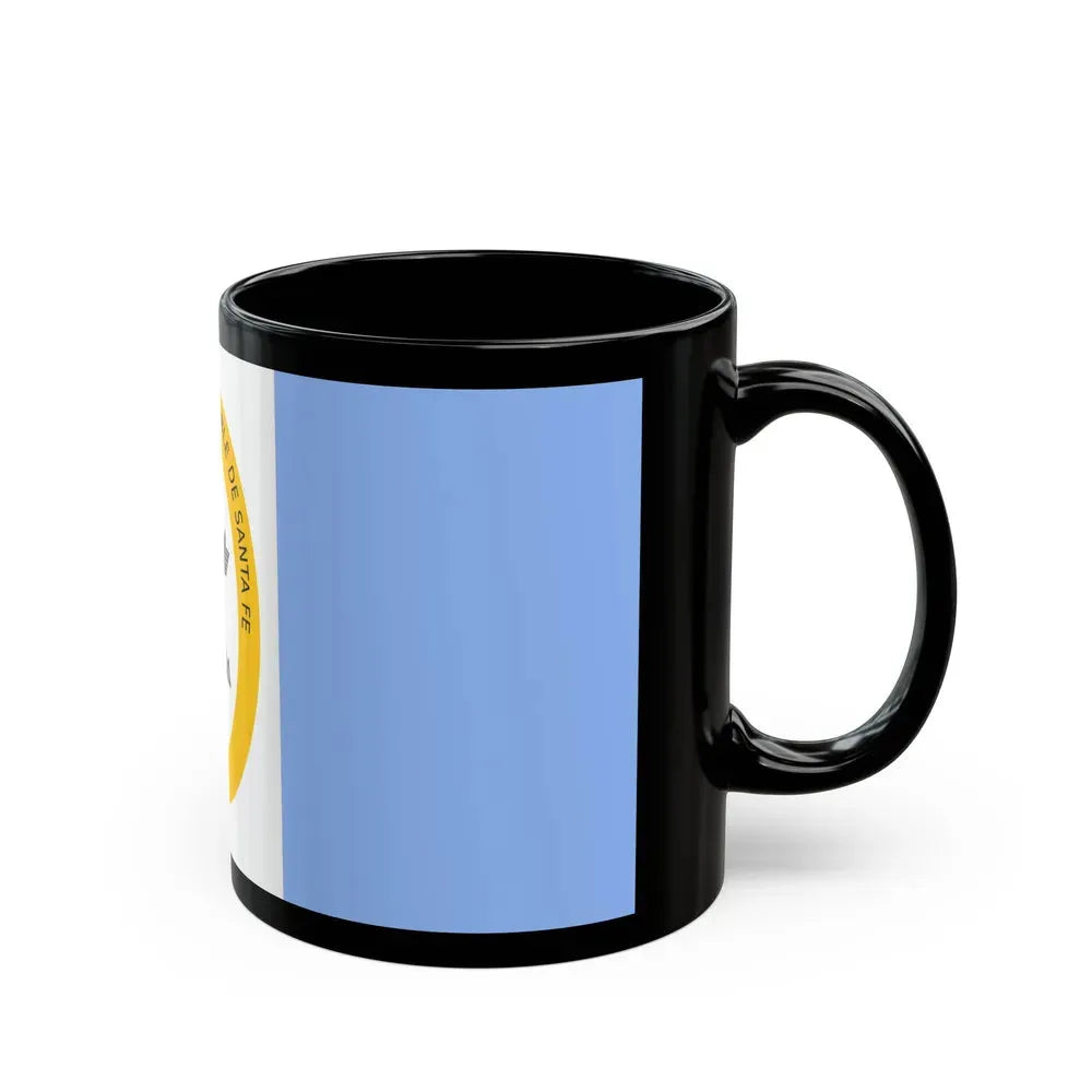 Flag of Santa Fe Province Argentina - Black Coffee Mug - Go Mug Yourself