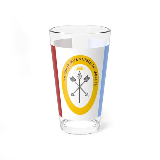 Flag of Santa Fe Province Argentina - Pint Glass 16oz 16oz - Go Mug Yourself