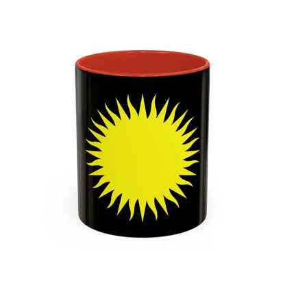Flag of Santa Lucija Malta - Accent Coffee Mug 11oz Red - Go Mug Yourself