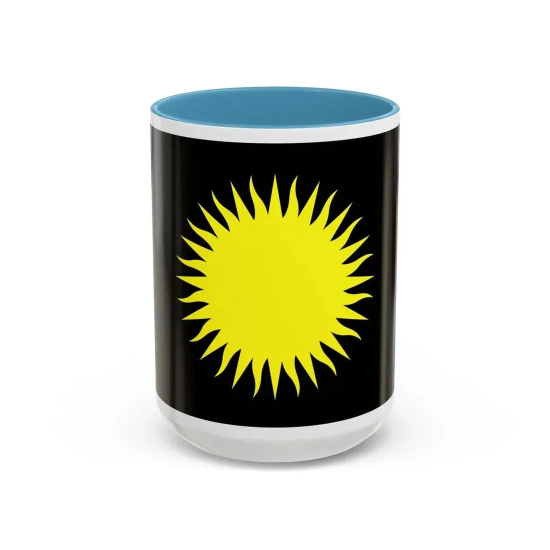 Flag of Santa Lucija Malta - Accent Coffee Mug 15oz Light Blue - Go Mug Yourself