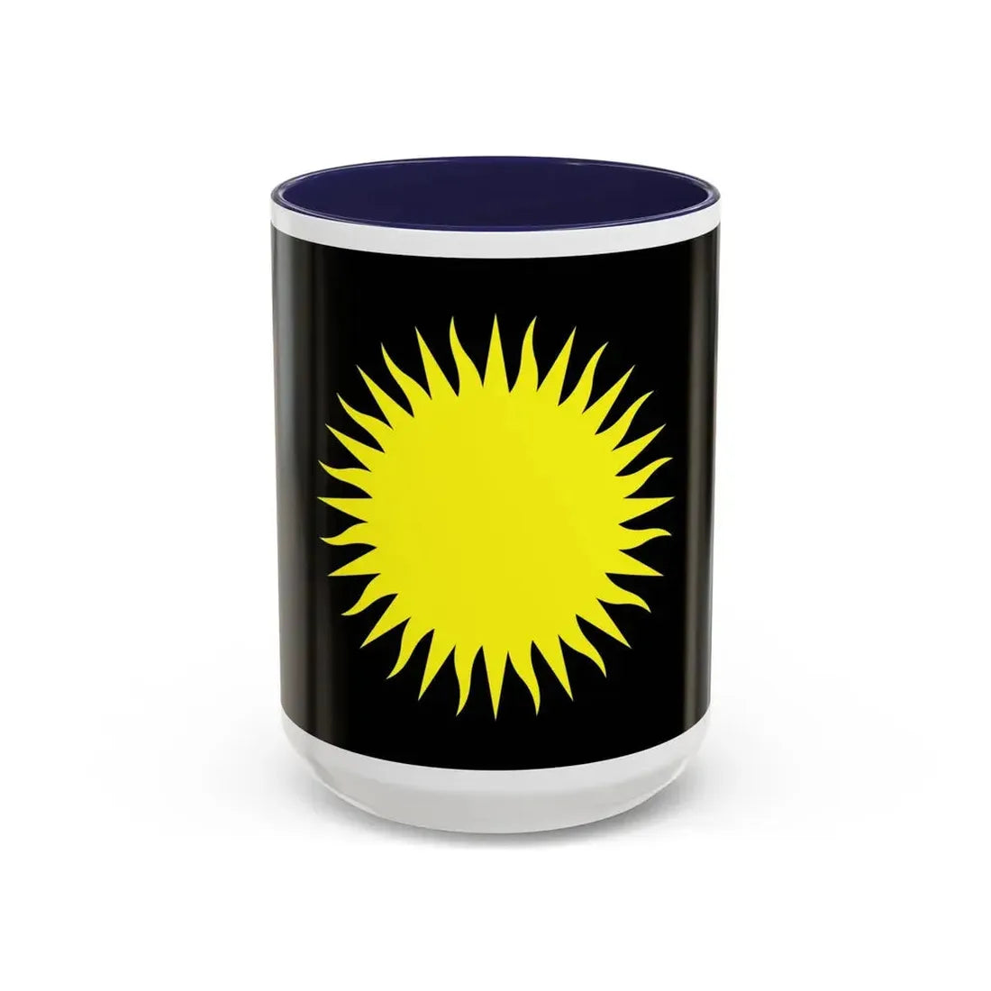Flag of Santa Lucija Malta - Accent Coffee Mug 15oz Navy - Go Mug Yourself