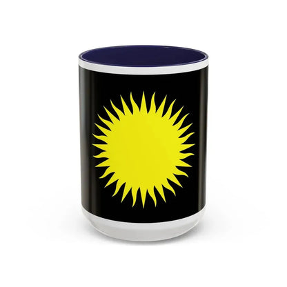 Flag of Santa Lucija Malta - Accent Coffee Mug 15oz Navy - Go Mug Yourself