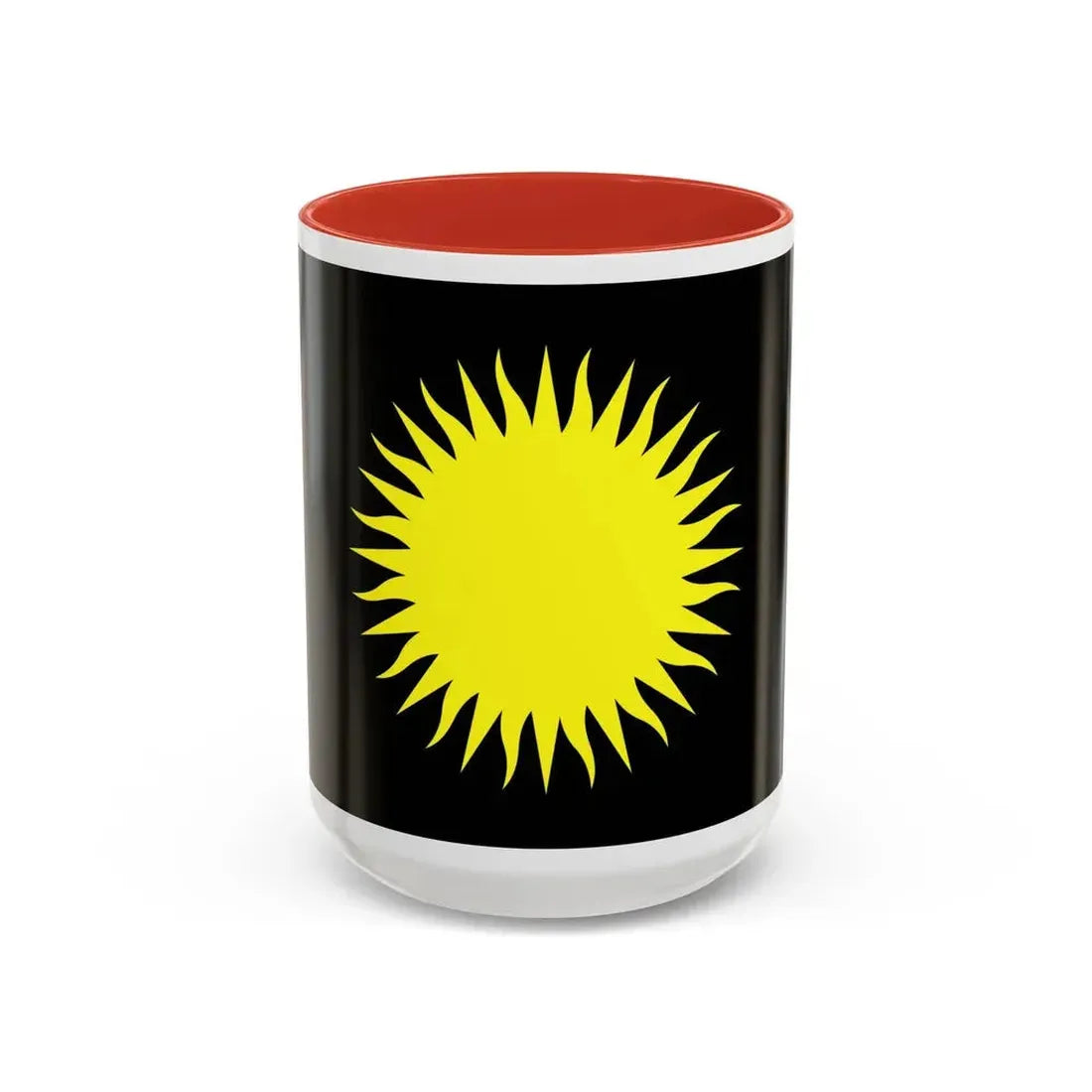 Flag of Santa Lucija Malta - Accent Coffee Mug 15oz Red - Go Mug Yourself