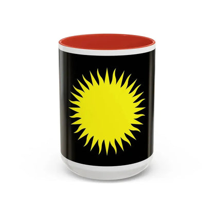 Flag of Santa Lucija Malta - Accent Coffee Mug 15oz Red - Go Mug Yourself