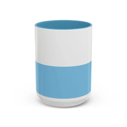 Flag of Santa Marta Magdalena Colombia - Accent Coffee Mug 15oz Light Blue - Go Mug Yourself