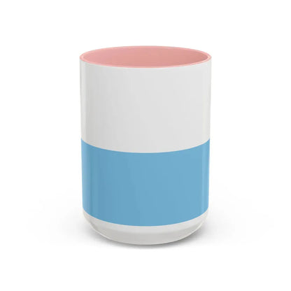 Flag of Santa Marta Magdalena Colombia - Accent Coffee Mug 15oz Pink - Go Mug Yourself