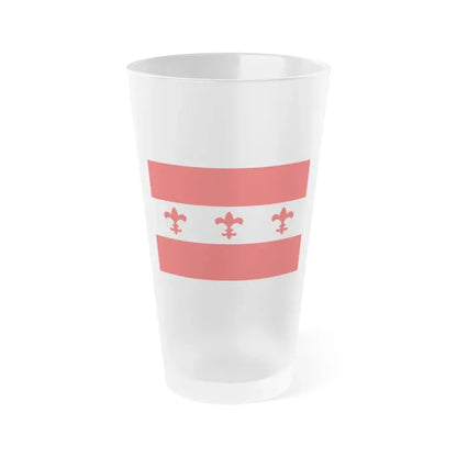Flag of Santa Venera Malta - Frosted Pint Glass 16oz 16oz Frosted - Go Mug Yourself