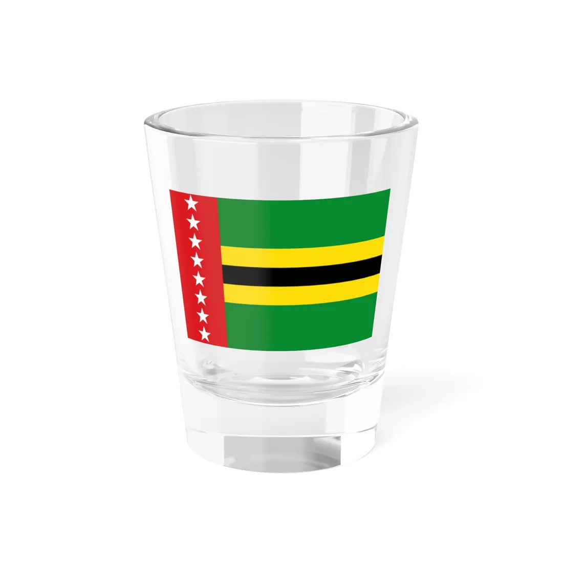 Flag of Santander Department 2004-2007 (Colombia) Shot Glass 1.5oz 1.5oz - Go Mug Yourself