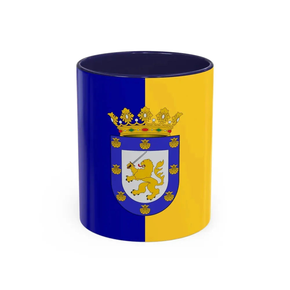 Flag of Santiago Chile - Accent Coffee Mug 11oz Navy - Go Mug Yourself