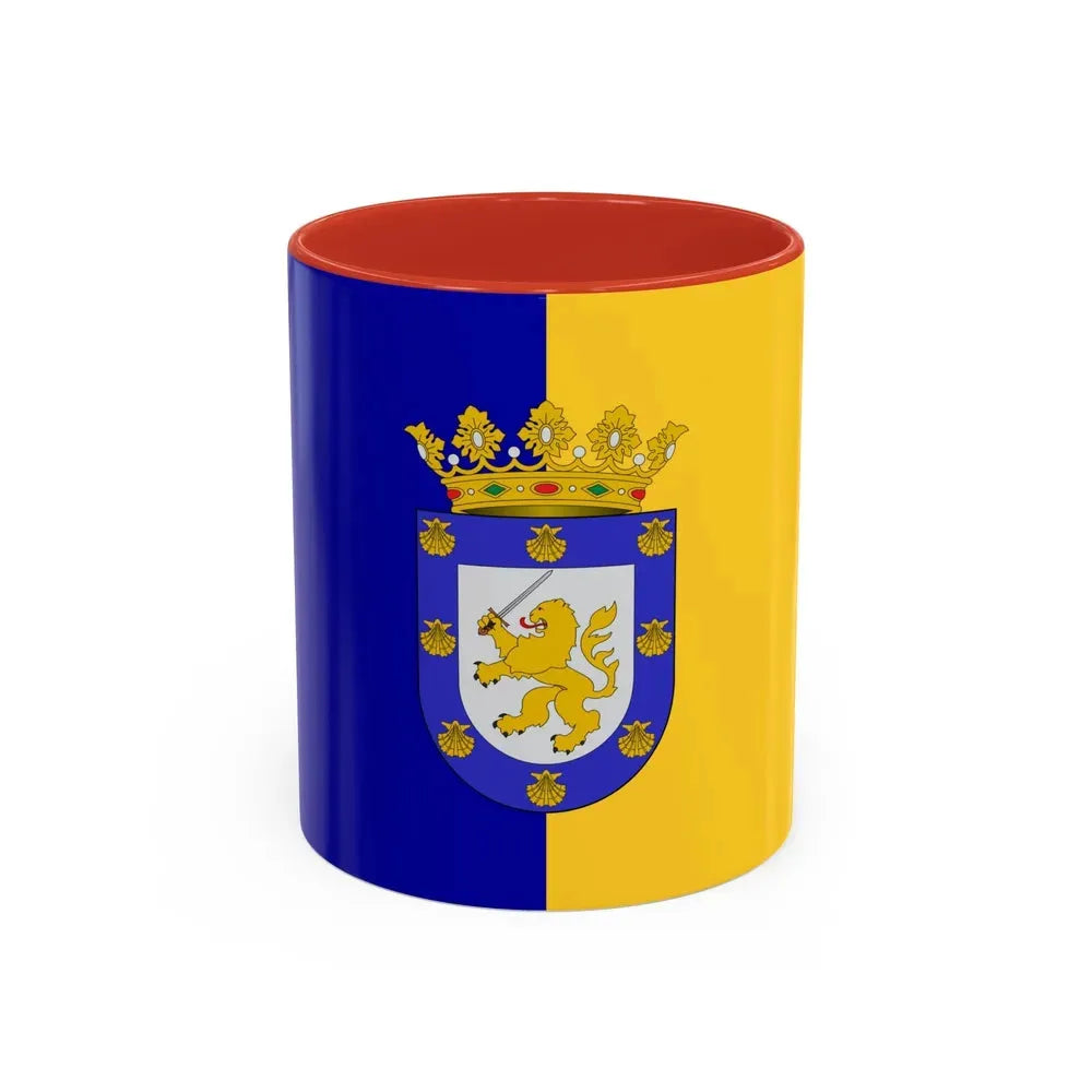 Flag of Santiago Chile - Accent Coffee Mug 11oz Red - Go Mug Yourself