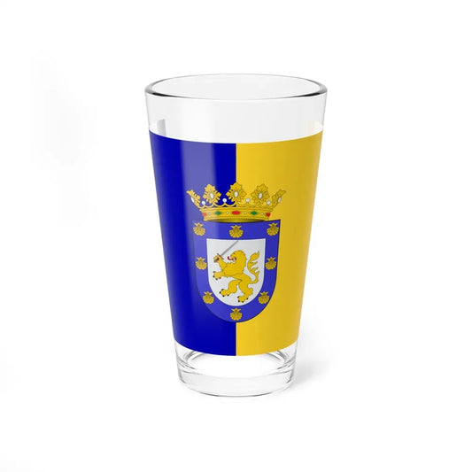 Flag of Santiago Chile - Pint Glass 16oz 16oz - Go Mug Yourself