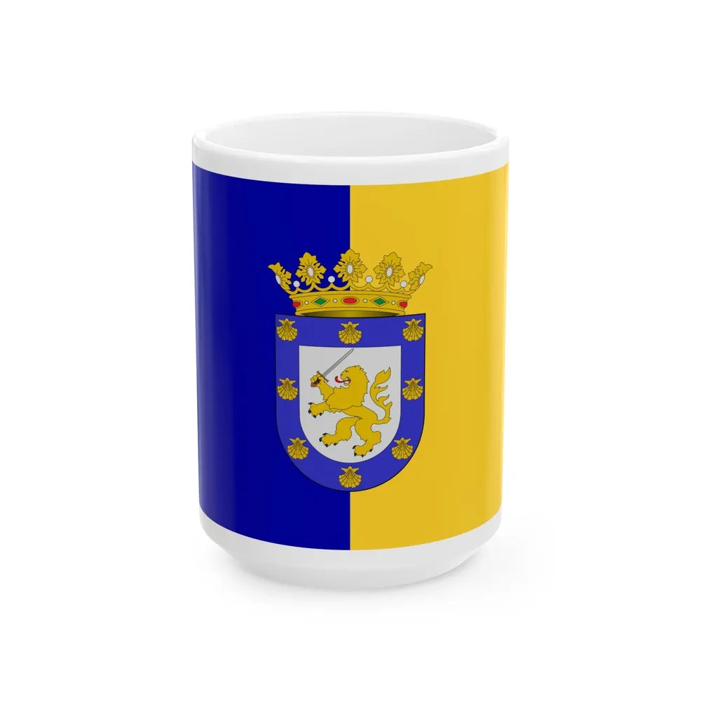 Flag of Santiago Chile - White Coffee Mug-15oz-Go Mug Yourself