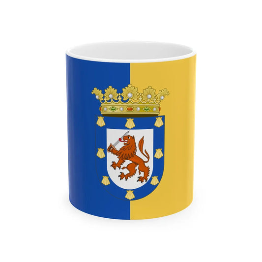 Flag of Santiago de Chile (Chile) White Coffee Mug 11oz - Go Mug Yourself