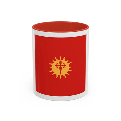 Flag of Santiago del Estero Province Argentina - Accent Coffee Mug 11oz Red - Go Mug Yourself