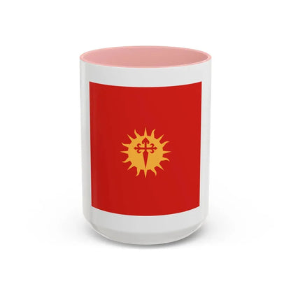 Flag of Santiago del Estero Province Argentina - Accent Coffee Mug 15oz Pink - Go Mug Yourself