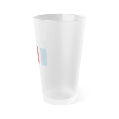 Flag of Santiago del Estero Province Argentina - Frosted Pint Glass 16oz - Go Mug Yourself