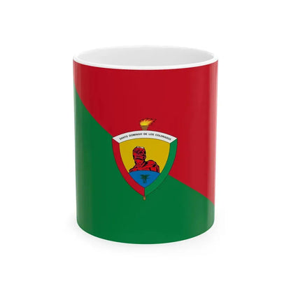Flag of Santo Domingo Ecuador (Ecuador) White Coffee Mug 11oz - Go Mug Yourself