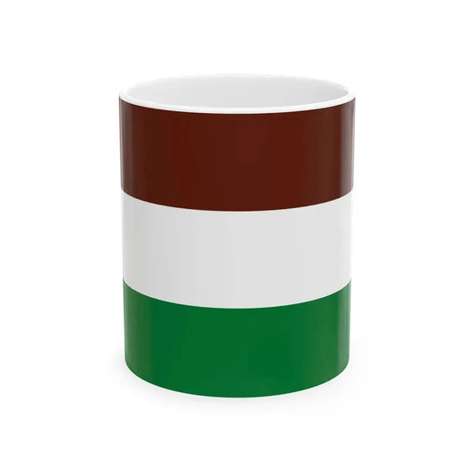 Flag of Santos Mercado Bolivia (Bolivia) White Coffee Mug 11oz - Go Mug Yourself