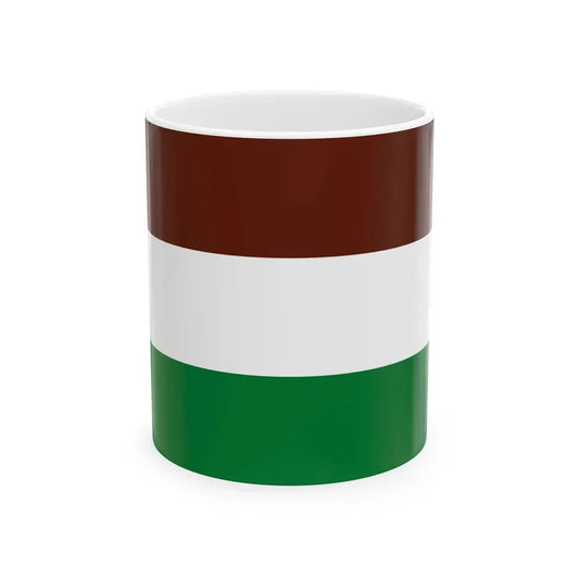 Flag of Santos Mercado Bolivia (Bolivia) White Coffee Mug 11oz - Go Mug Yourself