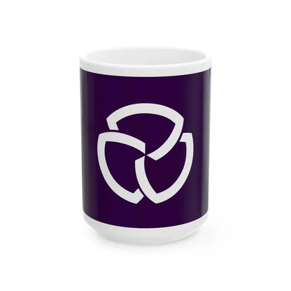 Flag of Sanwa Niigata 1965-2005 (Japan) White Coffee Mug 15oz - Go Mug Yourself