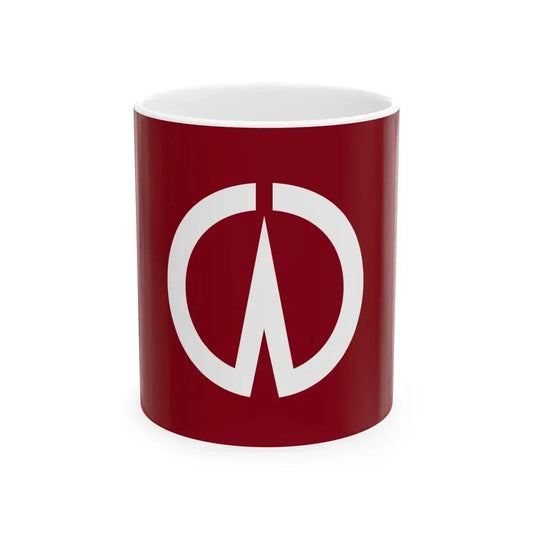 Flag of Sanyo Yamaguchi 1956-2005 (Japan) White Coffee Mug 11oz - Go Mug Yourself