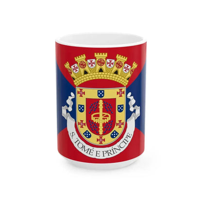 Flag of Sao Tome and Principe 1932 proposal (Portugal) White Coffee Mug 15oz - Go Mug Yourself