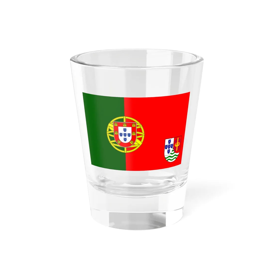 Flag of Sao Tome and Principe 1965 proposal (Portugal) Shot Glass 1.5oz 1.5oz - Go Mug Yourself