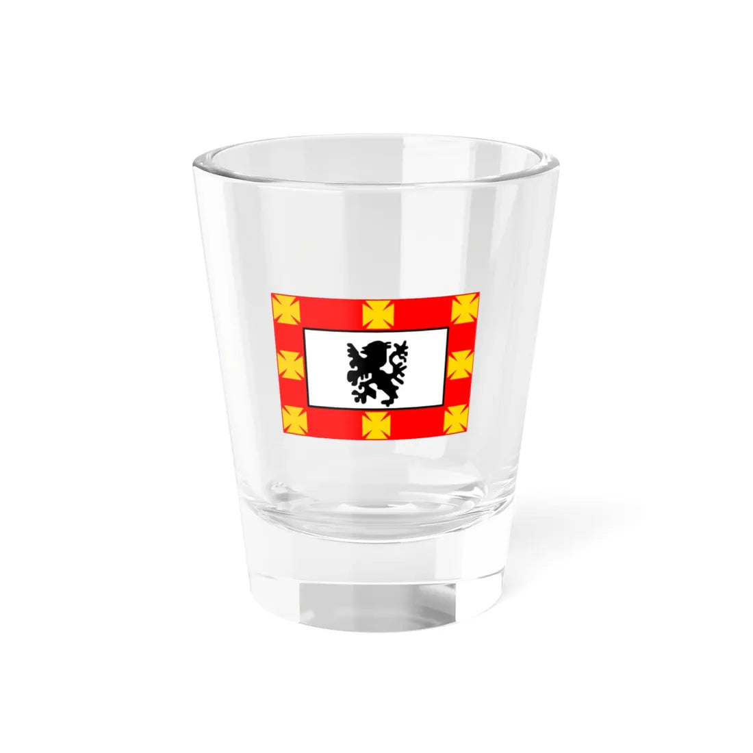 Flag of Sao Vicente Sao Paulo (Brazil) Shot Glass 1.5oz 1.5oz - Go Mug Yourself