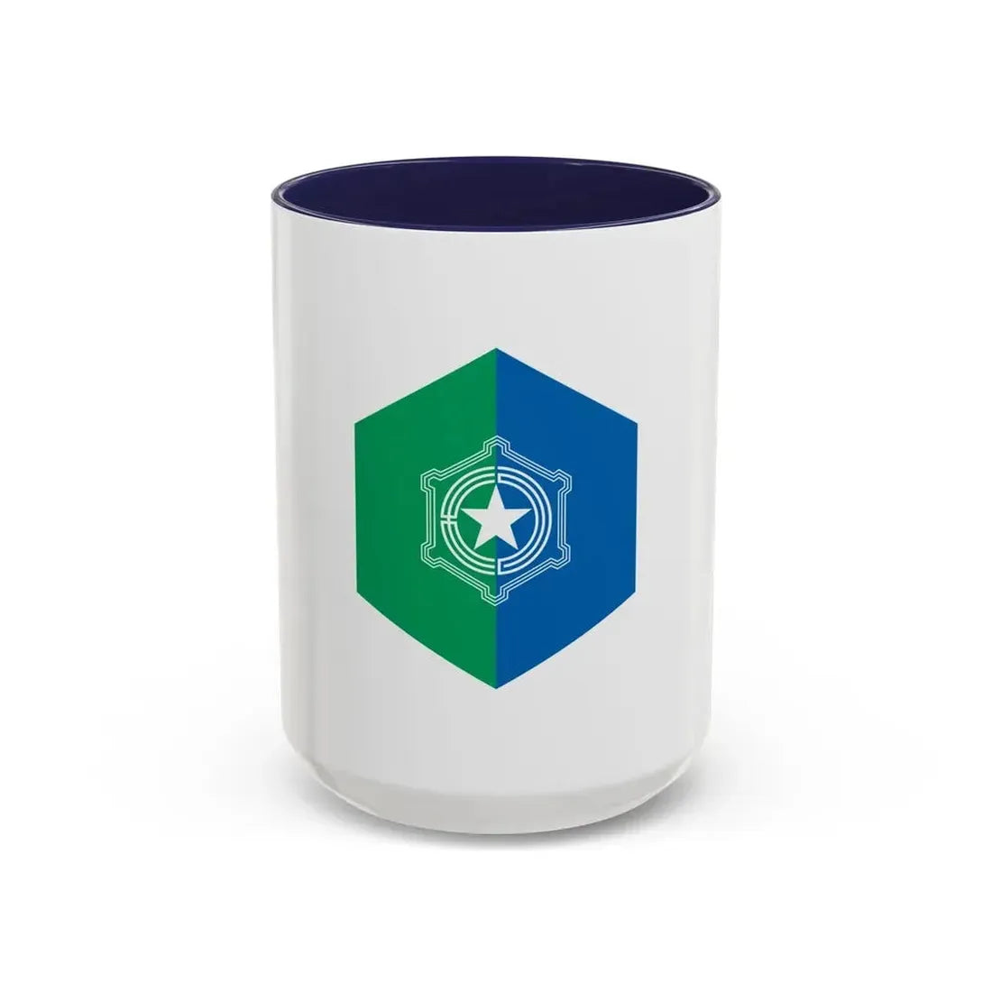 Flag of Sapporo Hokkaido Japan - Accent Coffee Mug 15oz Navy - Go Mug Yourself