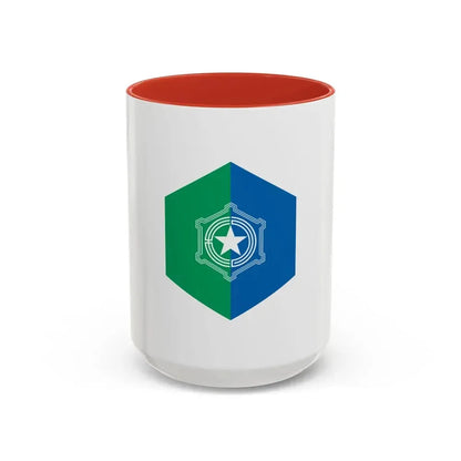 Flag of Sapporo Hokkaido Japan - Accent Coffee Mug 15oz Red - Go Mug Yourself