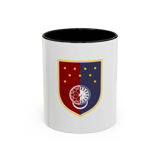 Flag of Sarajevo Canton Bosnia and Herzegovina - Accent Coffee Mug 11oz Black - Go Mug Yourself