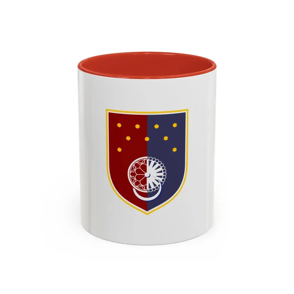 Flag of Sarajevo Canton Bosnia and Herzegovina - Accent Coffee Mug 11oz Red - Go Mug Yourself