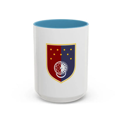 Flag of Sarajevo Canton Bosnia and Herzegovina - Accent Coffee Mug 15oz Light Blue - Go Mug Yourself