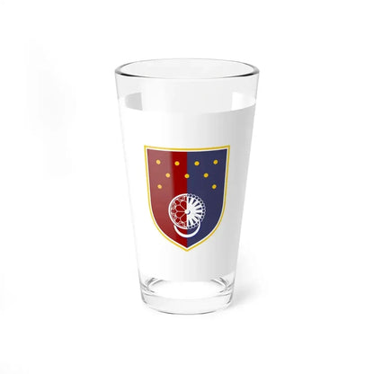 Flag of Sarajevo Canton Bosnia and Herzegovina - Pint Glass 16oz 16oz - Go Mug Yourself
