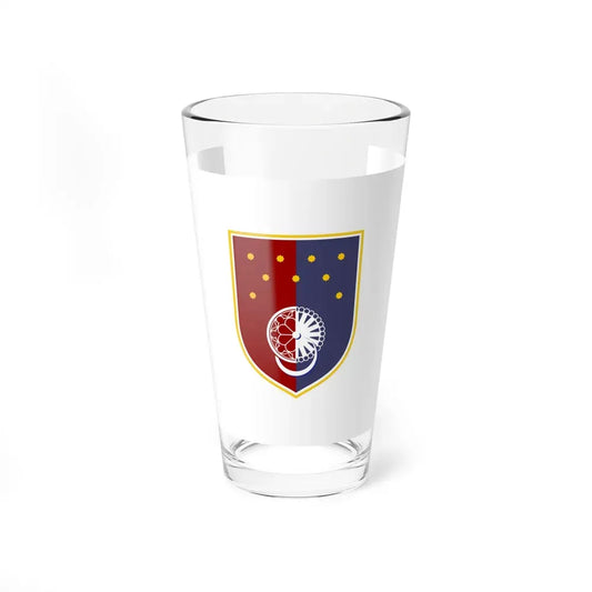 Flag of Sarajevo Canton Bosnia and Herzegovina - Pint Glass 16oz 16oz - Go Mug Yourself