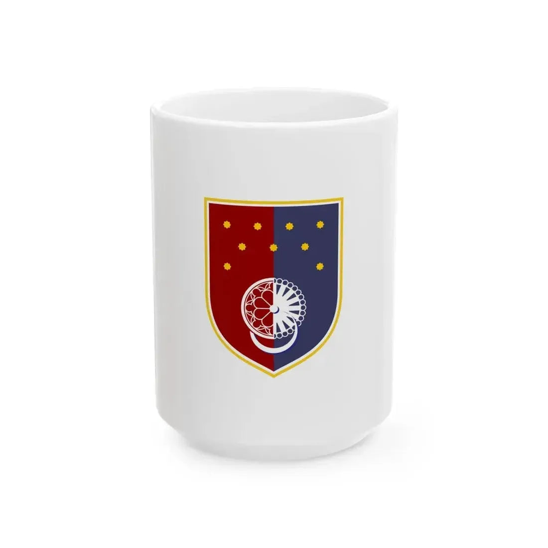 Flag of Sarajevo Canton Bosnia and Herzegovina - White Coffee Mug 15oz - Go Mug Yourself