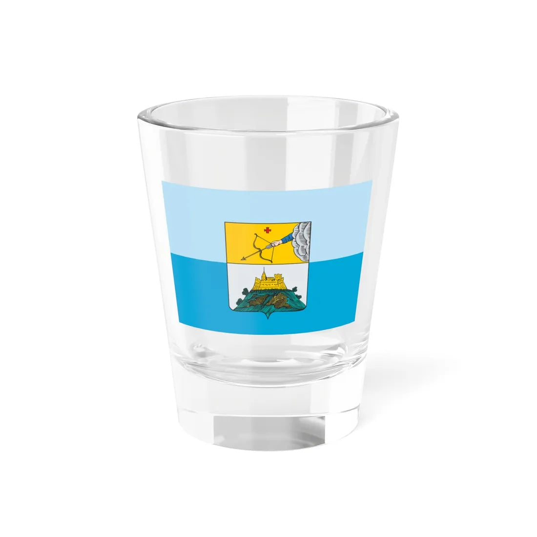 Flag of Sarapul (Russia) Shot Glass 1.5oz 1.5oz - Go Mug Yourself
